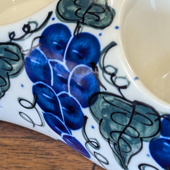 Andy Unikat Polish Pottery Advent Candle Centerpiece - Hand Made Hand Painted - Picture 11 of 15